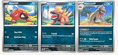 Mabosstiff 137198 - Scarlet & Violet - Juego de cartas Pokemon Evolution 3 Mabosstiff 137198 - Scarlet & Violet - Juego de cartas Pokemon Evolution 3