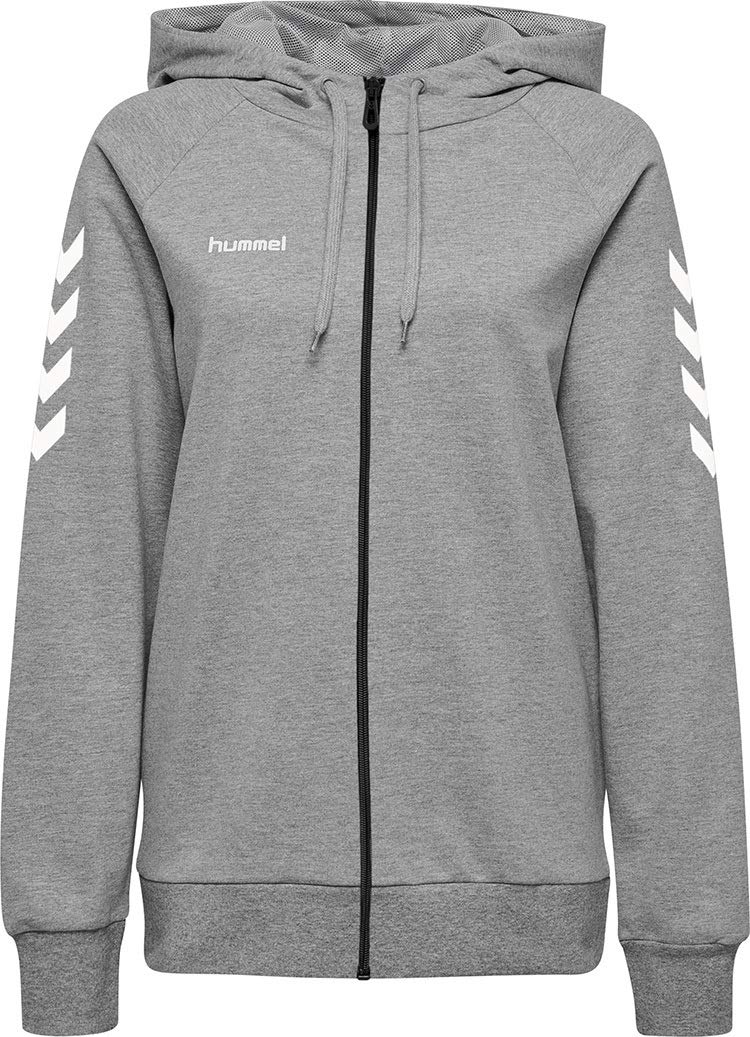 Hummel Pull à capuche, en coton, avec fermeture éclair - Femme