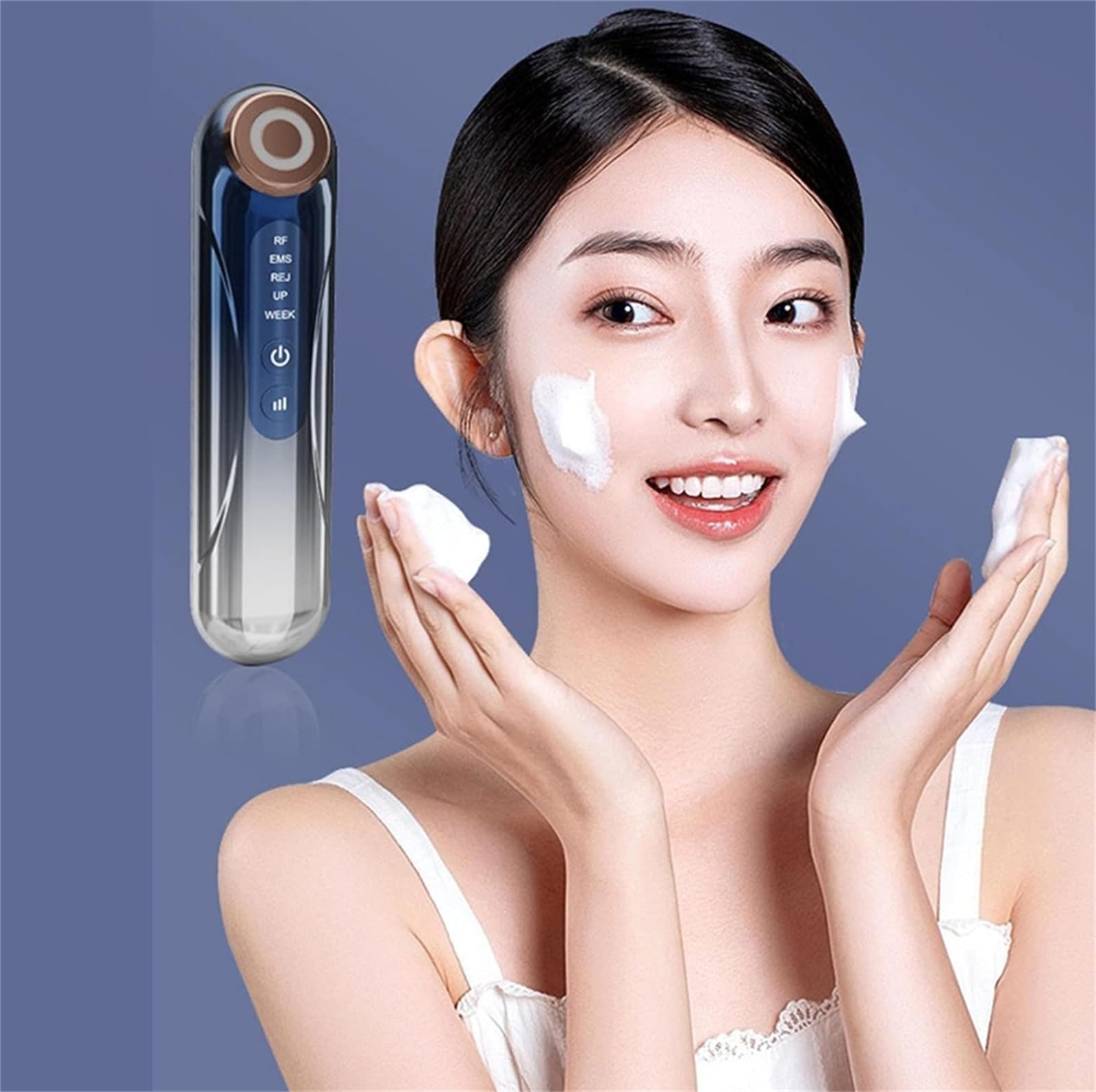 Aparato de belleza RF cuidado de la piel, Micro-corriente facial firme y ascensor Massager Machine, rejuvenecimiento de la piel eliminación de arrugas antienvejecimiento
