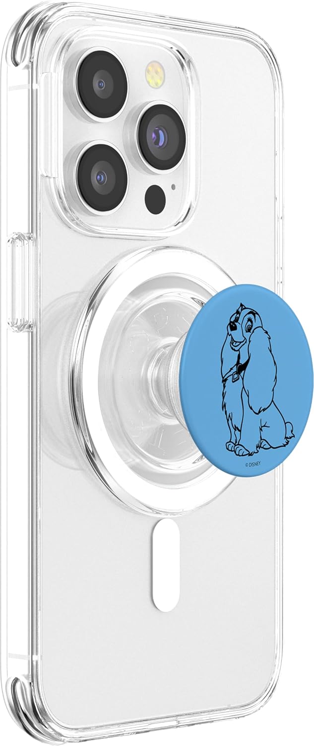 Disney Lady and the Tramp Lady Vintage Line Art PopSockets MagSafe PopGrip for iPhone