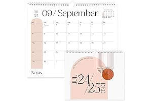 Vibrant Arc Horizontal Wall Calendar 2024-25