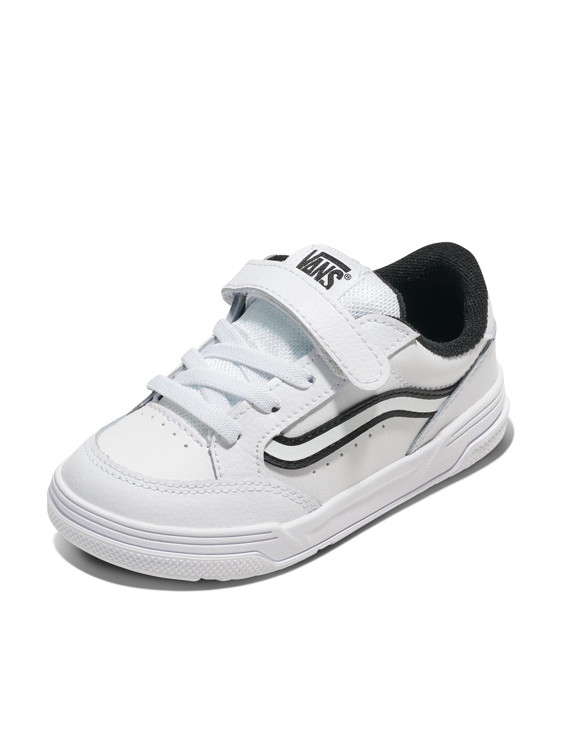 Photo 1 of Vans Toddler Hylane V Shoe | Y2K Fashion Sneakers for Boys & Girls, Baby Walking Shoes, White/Black, 6