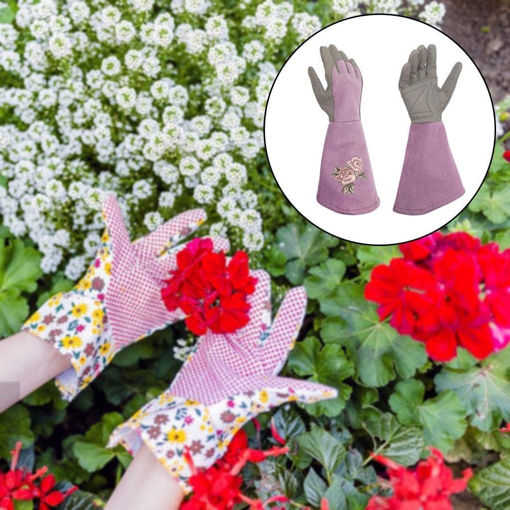 Guanti resistenti al calore/al fuoco, guanti da giardinaggio, guanti da lavoro, guanti resistenti al giardinaggio, prova di piantagione, giardino, potatura di rose, potatura di rose, cespugli spinosi,