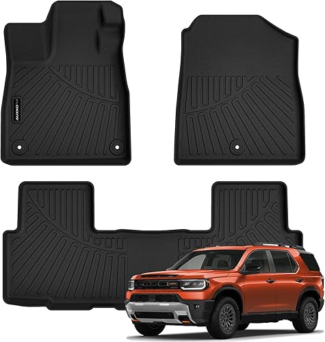 Miniatura 17 de Auxko Alfombrillas para todo tipo de clima, aptas para Honda CR-V 2017-2022, forros de elastómero termoplástico, accesorios para todas