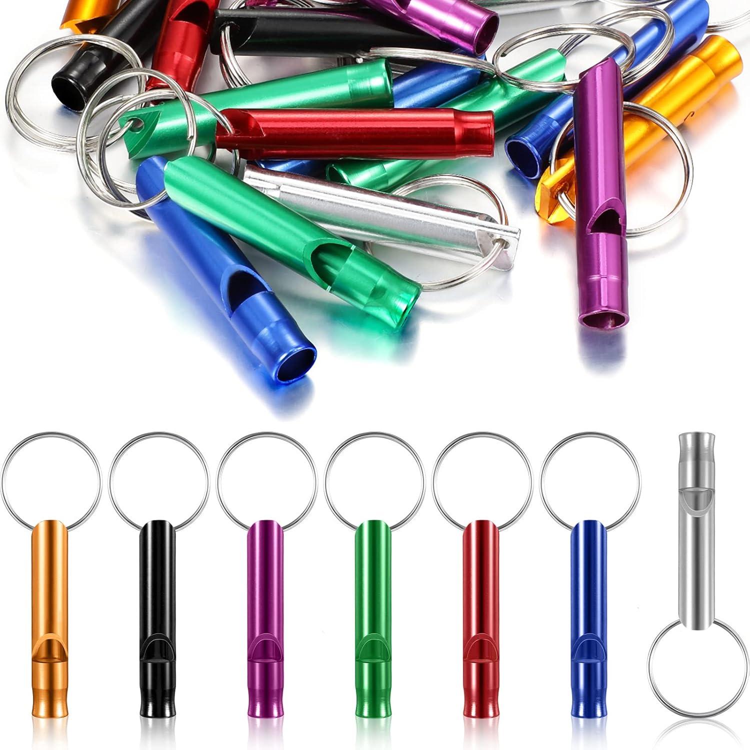 Aluminum Emergency Whistle Keychain – Loud & Durable for Safety! Aluminum Emergency Whistle Keychain – Loud & Durable for Safety!