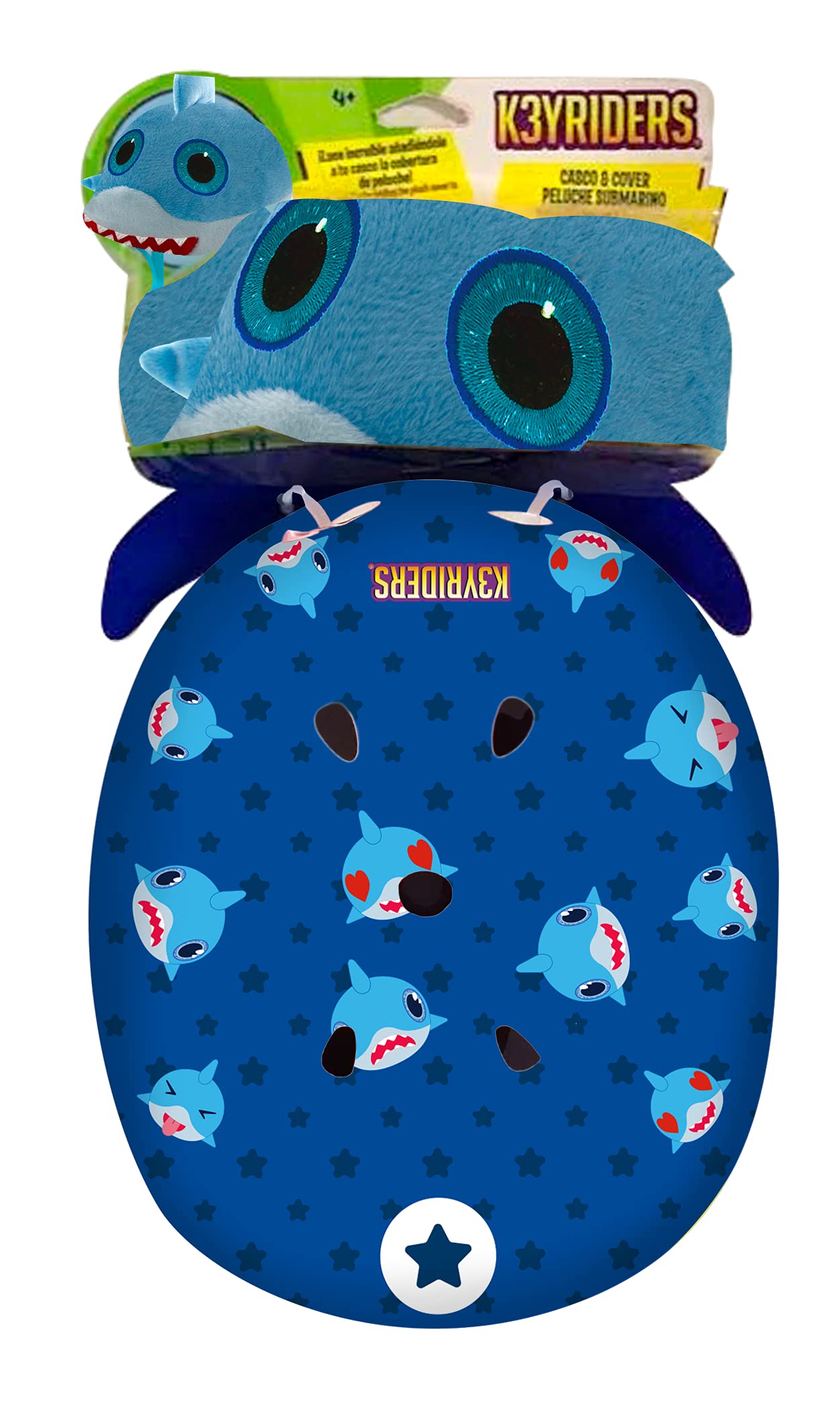 Casco Keyriders 30471 con Peluche Sharky para Niños 4