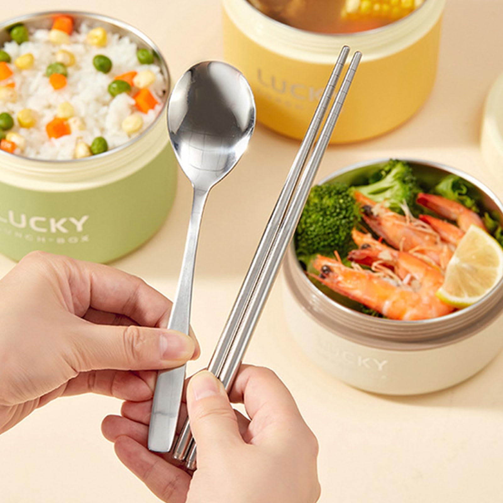 Scatola per pasti a prova di perdite, scatola per il pranzo per studenti, per il pasto, scatola per la frutta 316, struttura in acciaio inox per esterni