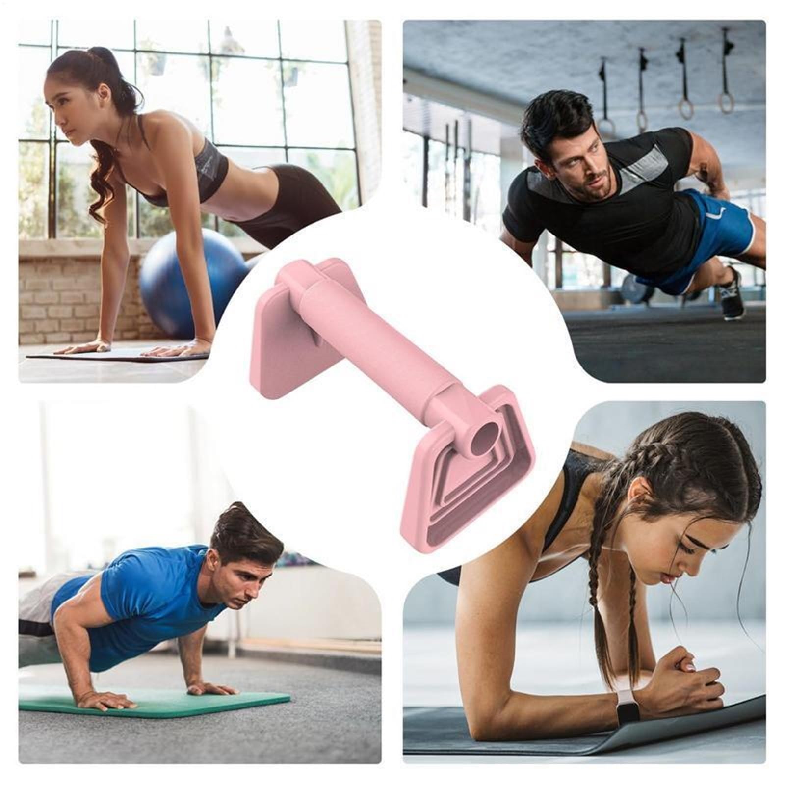 Barras Paralelas para Flexiones Soportes for flexiones, equipo de ejercicio antideslizante, entrenamientos en el suelo, accesorios portátiles for gimnasio casa