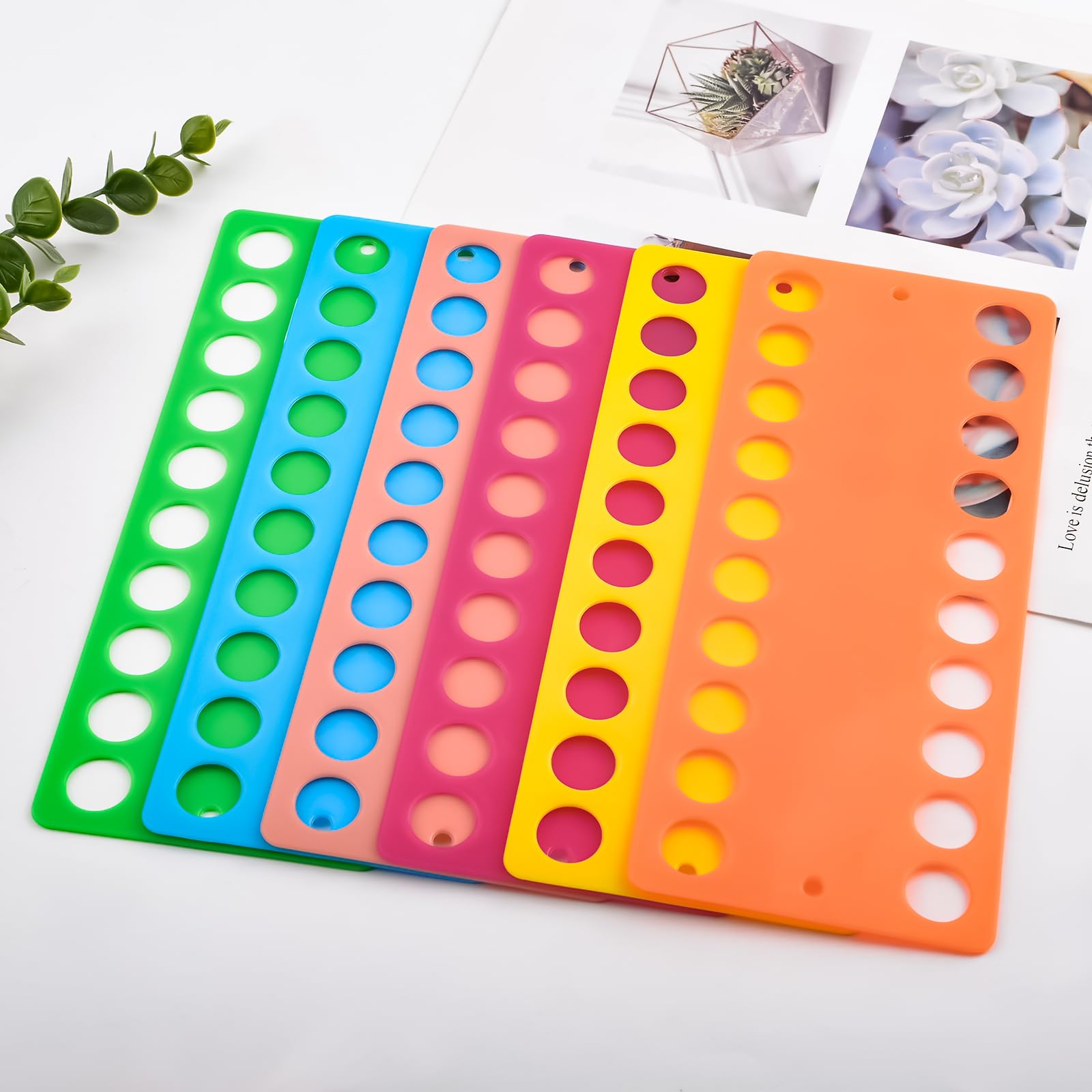 WANDIC - Organizer per filo da ricamo in 20 posizioni, 18 pezzi per punto croce, strumento di archiviazione per filo di cotone, fai da te