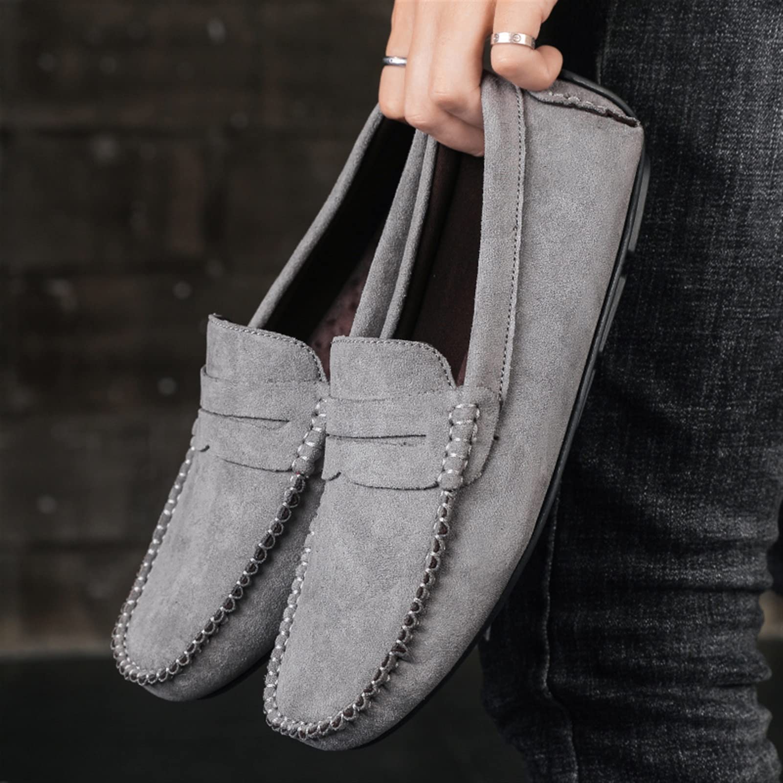 LIKE NEW BASE LONDON MENS SUEDE LEATHER GRAY COLOR DRESS SHOES SIZE 41 Base London Casual Shoes for Men for sale | eBay main image 3