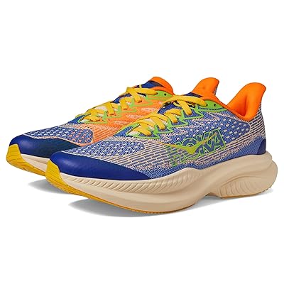 Hoka Kids Mach 6 (Big Kid) Kids Shoes Ultramarine/Electric Tangerine