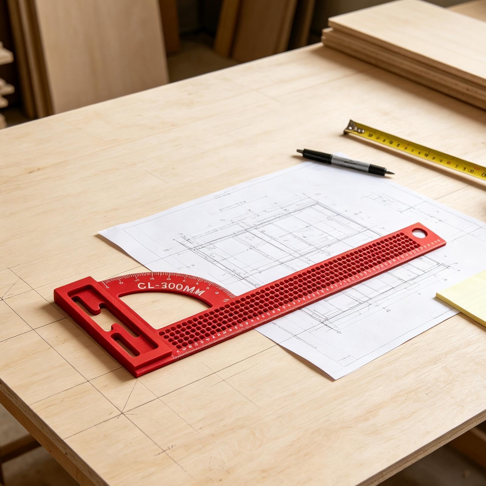 Squadre per carpenteria 30 cm in lega di alluminio a angolo retto con