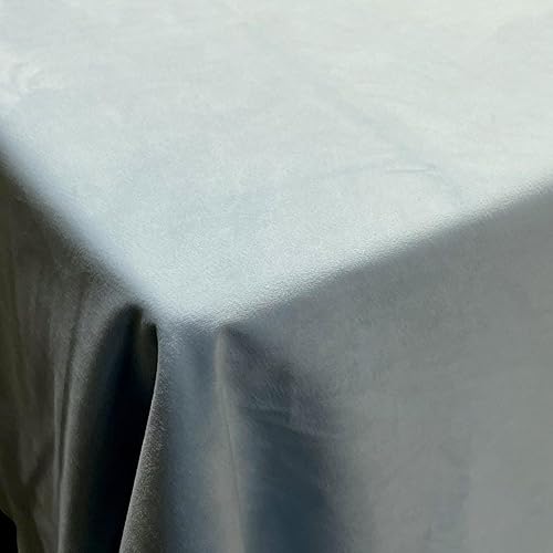 Miniatura 2 de Tela de terciopelo suave azul bebé, 118 pulgadas de ancho, material ideal para tapicería para entrenadores y sillas, cortinas, almohadas, fundas de