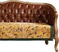 Vista 1 de patdrea Funda de sofá de diseño, fundas de terciopelo amarillo floral para banco de cama seccional, fundas de banco de cama de lujo, funda