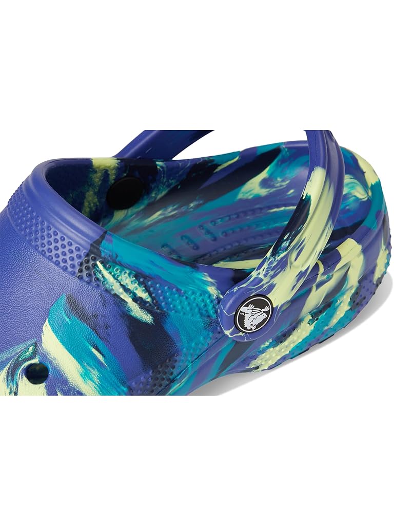Navy Crocs Classic Marbled Tie-Dye Clog (Little Kid/Big Kid)