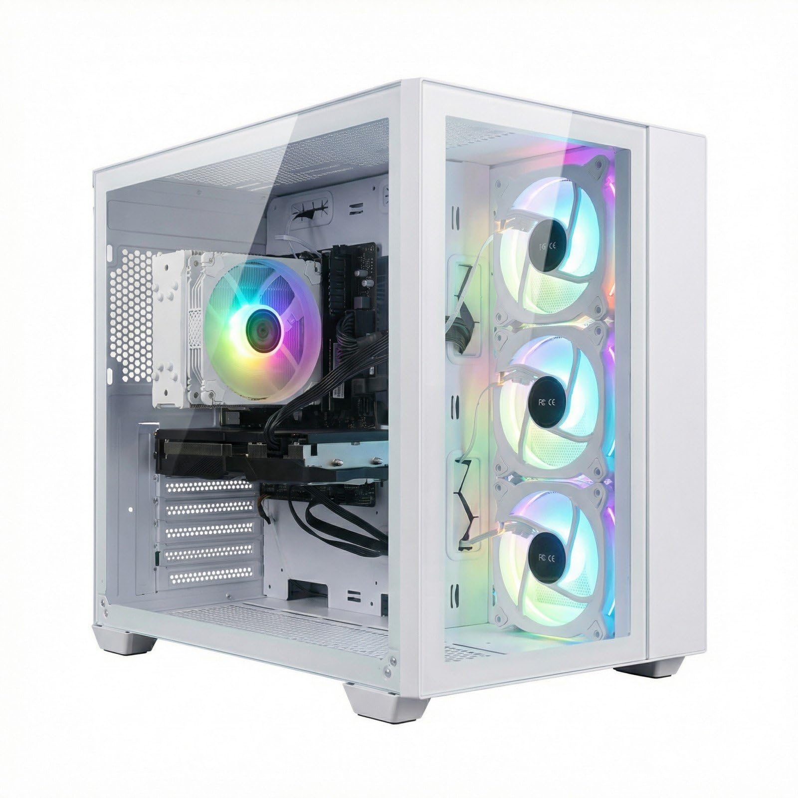 STGsivir Gaming PC, GeForce RTX 3060 12GB GDDR6,Core i7 bis zu 3.9Ghz,16GB DDR,1TB SSD,WLAN 6,BT 5.0,RGB Lüfter x3,Windows11 Pro,Gamer PC Computer Desktop
