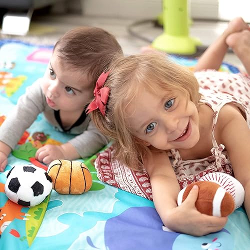 Miniatura 5 de Etna My Sports Bag, juego de juguetes de peluche – Juguetes sensoriales para niños pequeños con bolas de felpa que hacen sonidos deportivos y