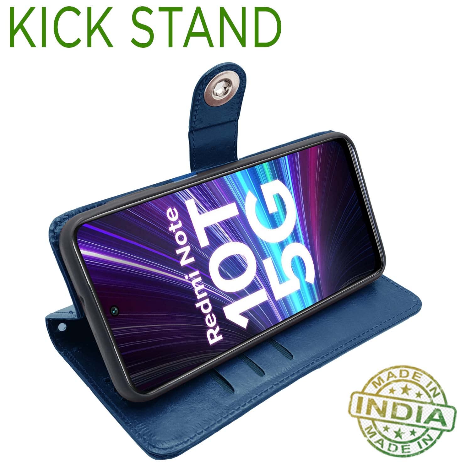 Redmi Note 10T 5G / Poco M3 Pro 5G Flip Cover - Leather Wallet Stand -5 Redmi Note 10T 5G / Poco M3 Pro 5G Flip Cover - Leather Wallet Stand -5