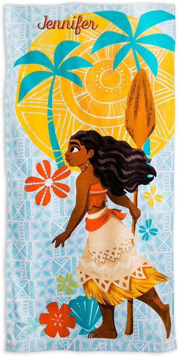 Swim Moana Beach Towel + Flip Flops For Kids! (7/8)