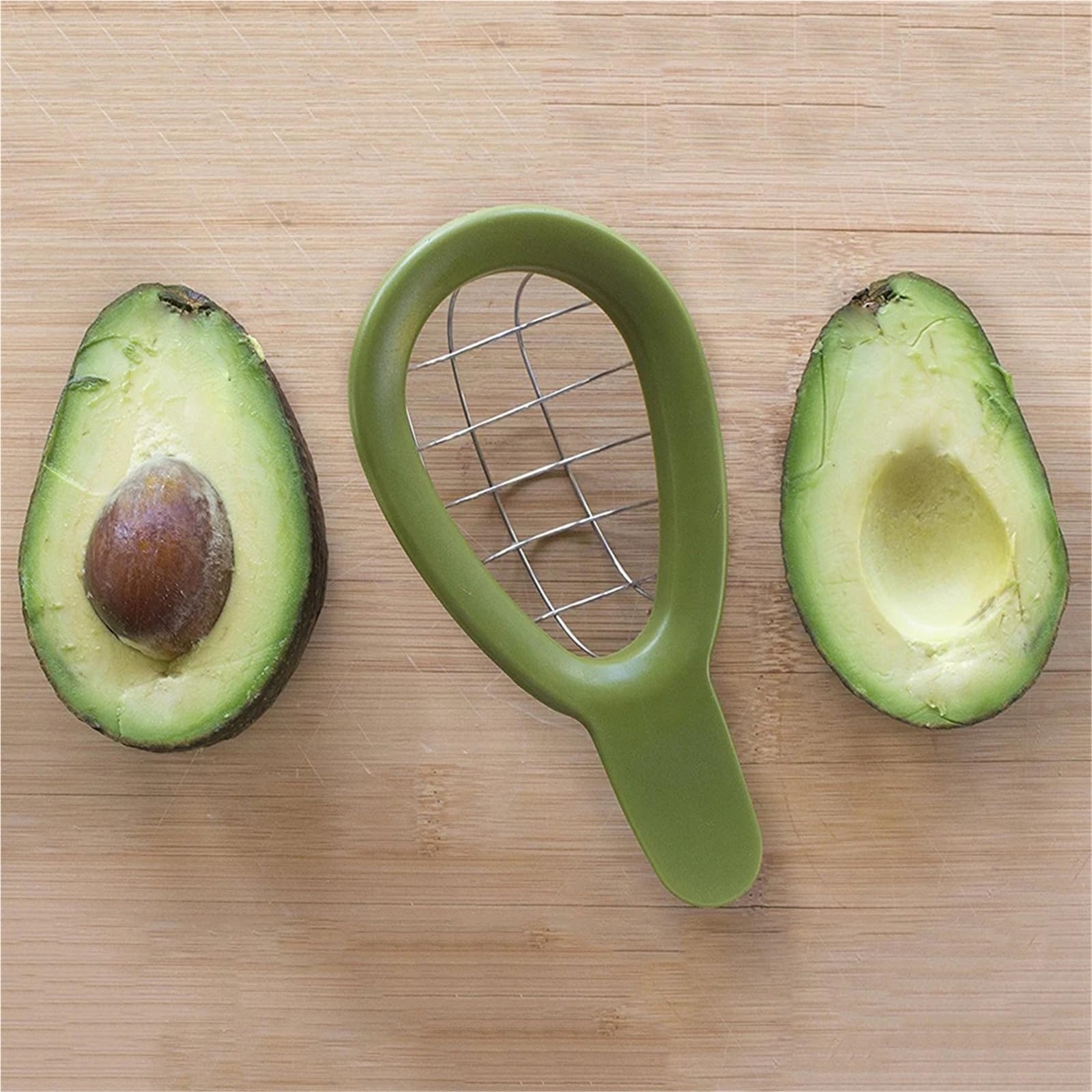 Gemüseschneider, Avocadoschneider, Shea-Entkerner, Butterschäler, Fruchtfleischtrenner, Gemüsebesteck, Küchenzubehör