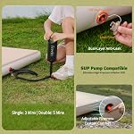 Freein 4" Drop Stitch Camping Sleeping Pad,Double 76" x 51" | 4" Thick Inflatable Mattress, Drop-Stitch Technology, Portable 2-Person Sleeping Mat, 11 lbs with Hand Pump