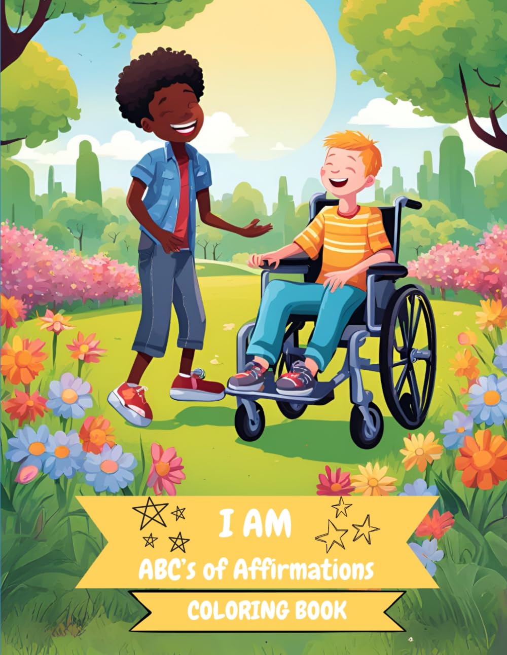 I AM - ABC's of Affirmations: inclusive coloring book - book
