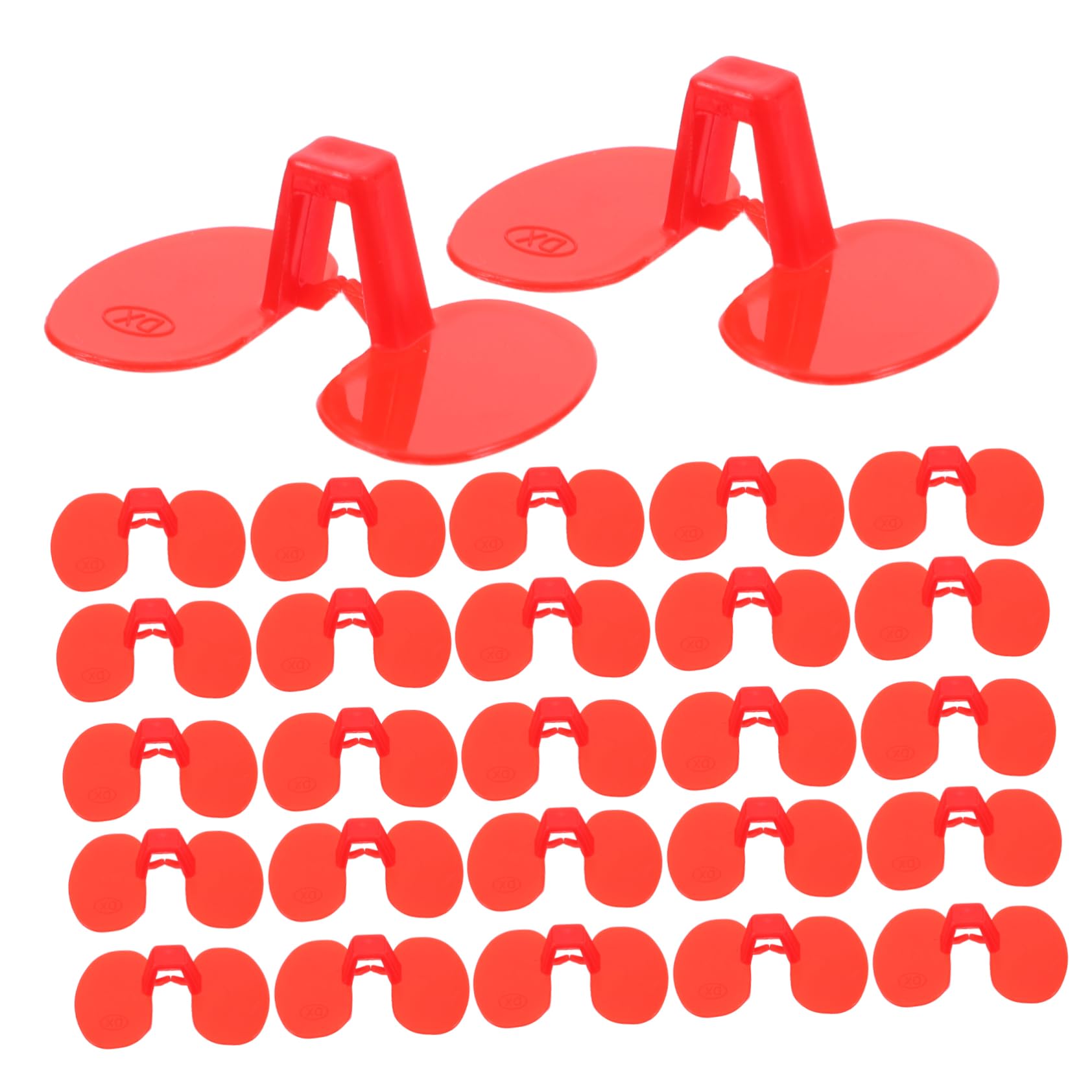 100pcs Chicken Red Glasses for Poultry Hen Eye Protection Glasses Chick Peepers Farm Supplies