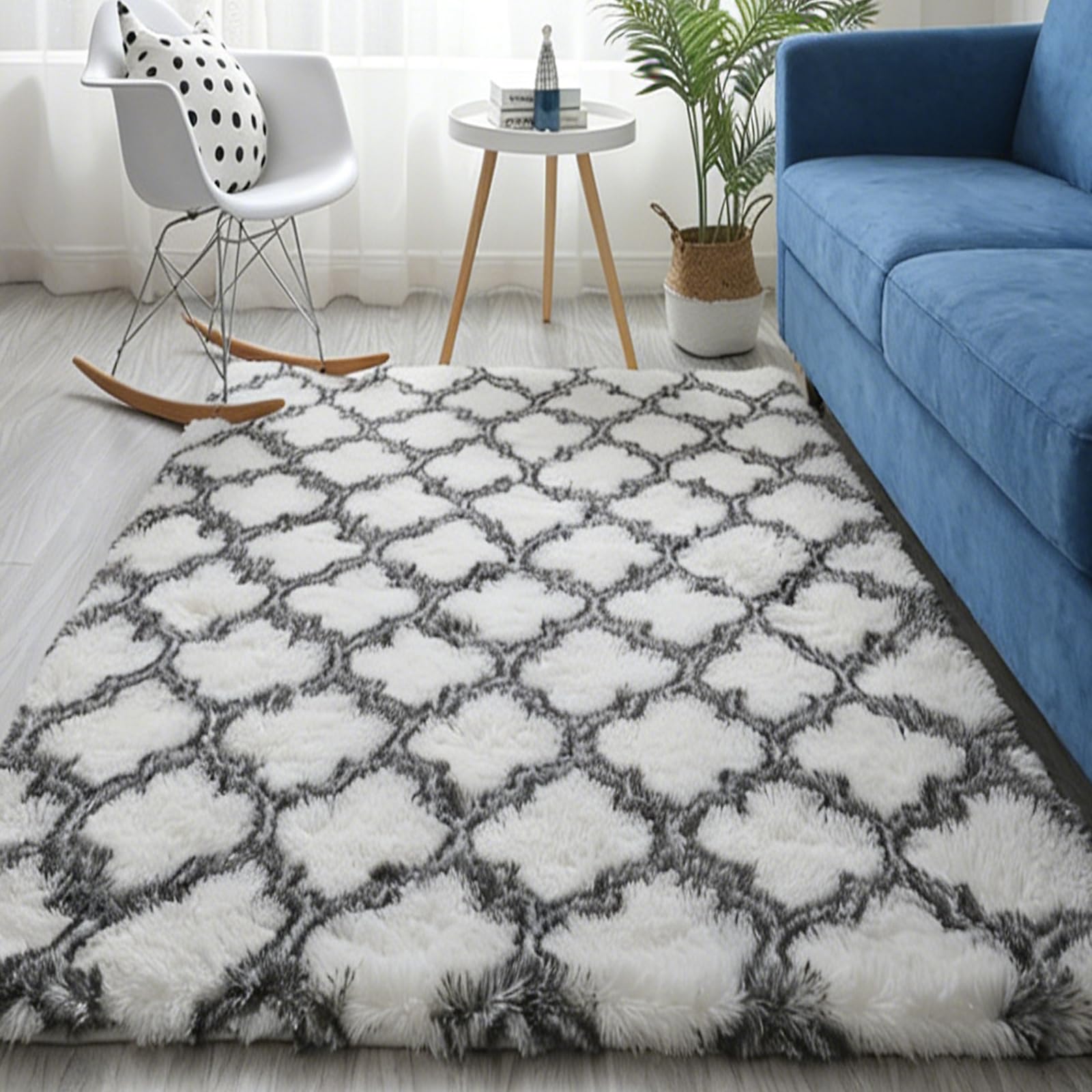 Tapis enfant garçon lavable et shaggy doux pour un entretien facile