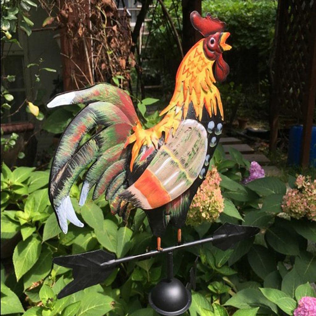 Banderuola in Acciaio da 47'' con Supporto a a Parete per Decorazione Ornamentale da Giardino, Patio E Cortile