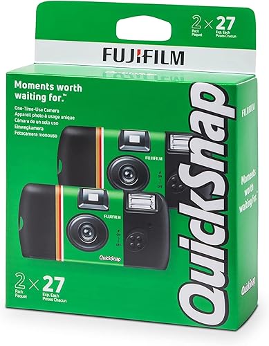 Miniatura 3 de Cámara de película Fujifilm QuickSnap Flash 400 de un solo uso de 35mm con flash, 27 exposiciones, paquete de 8
