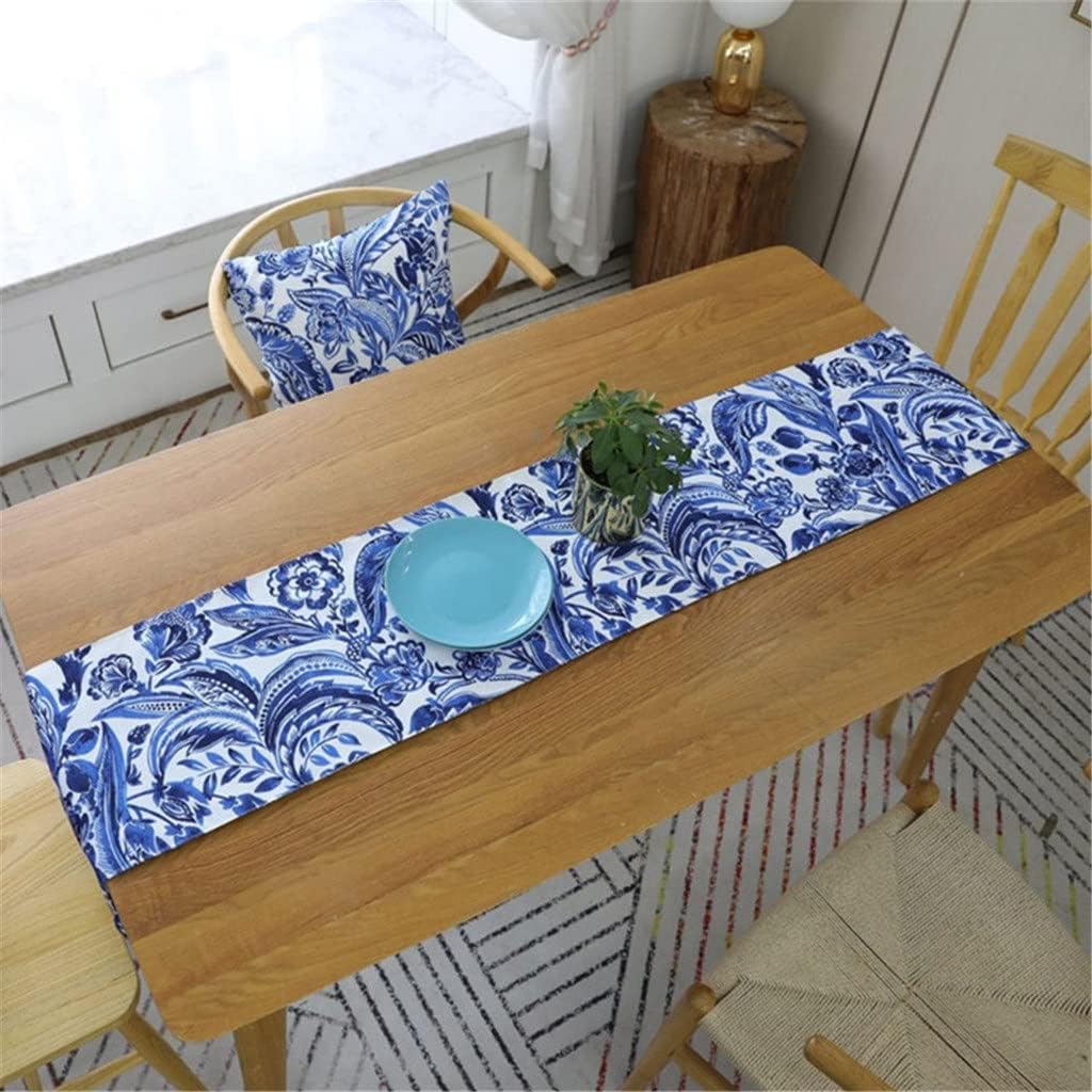 Chinese Flowers Table Runner Decoracion Cotton Linen Table for Party(30x200cm)