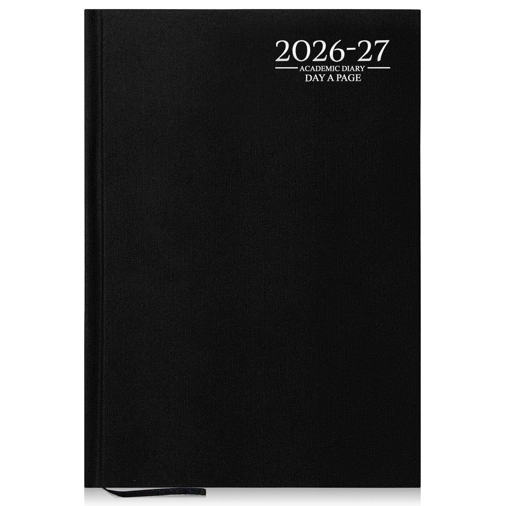 G4GADGET 2026-2027 Academic Diary A4 Week To View Black Hardback – August 2026 to July 2027 Weekly Planner, Student Teacher School Organizer, Timetable & Appointment Year Planner