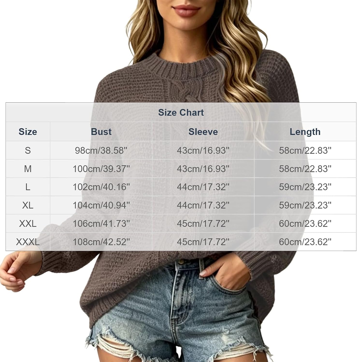 Women's Cozy Sweaters Crew Neck Tops Fall Outfits for Women