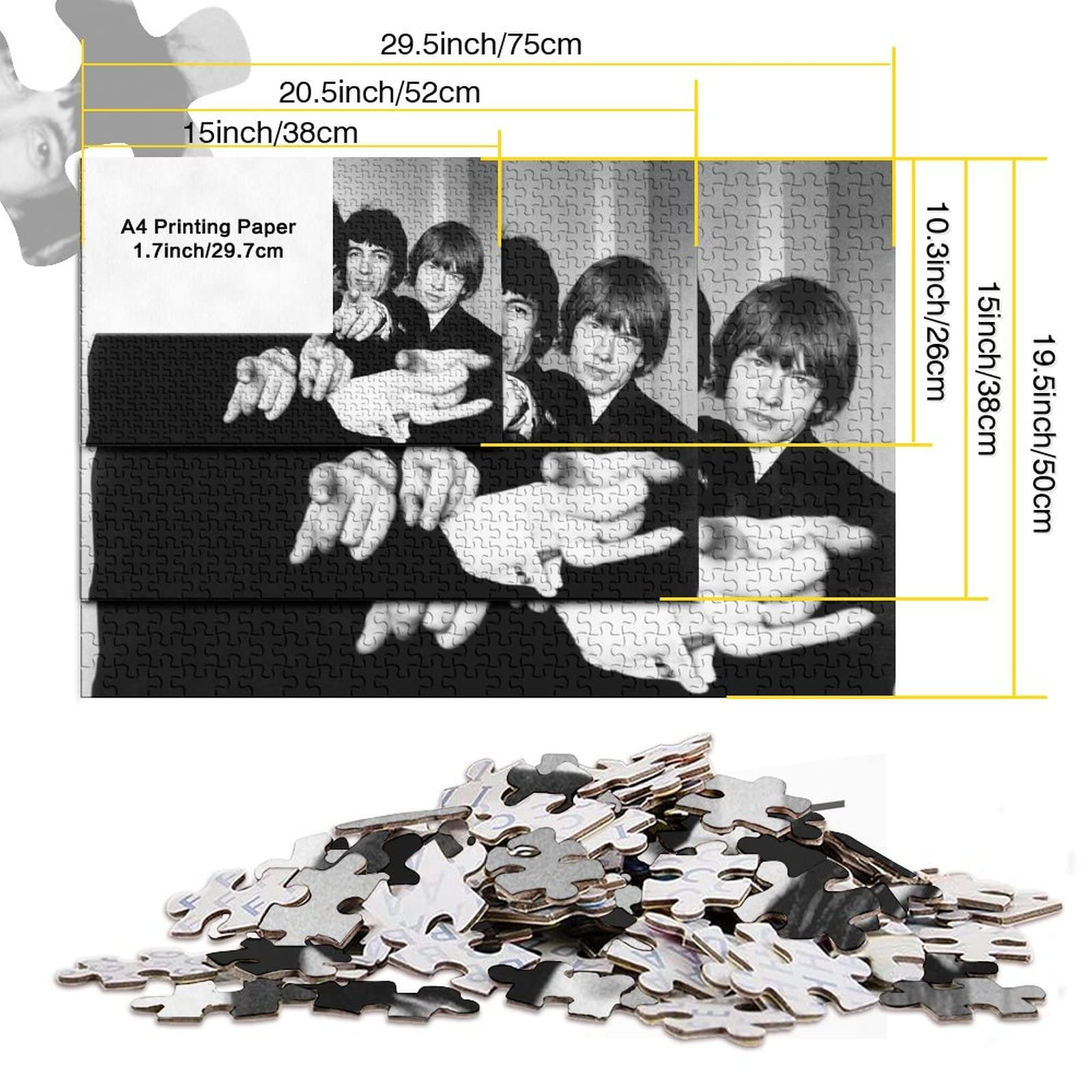 1000 Teile Puzzle Drum Kit – Buntes Rock’n’Roll Motiv, 50x70 Cm, Für Erwachsene & Familien