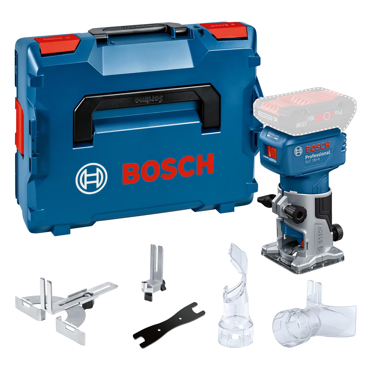 Bosch Professional GLF 18V-8, défonceuse sans fil 18V, pince 8 mm, L-BOXX
