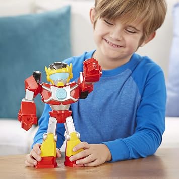 Transformers Playskool Heroes Rescue Bots Academy Mega Mighties Hot Shot Collectable 10-Inch Robot Action Figure