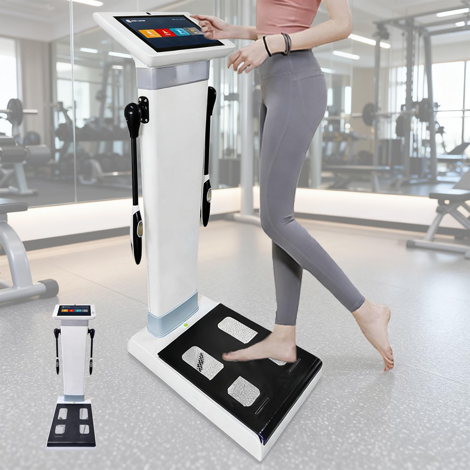 Premium Body Fat Scale with 10 1 Touch Display Bioelectrical Impedance BIA Technology for Weight Visceral Fat Water