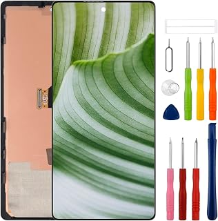 OLED Display for Google Pixel 6A GX7AS, GB62Z, G1AZG 6.13" LCD Display digitizer Screen Assembly with Upgraded Repair Tools Kit-Black