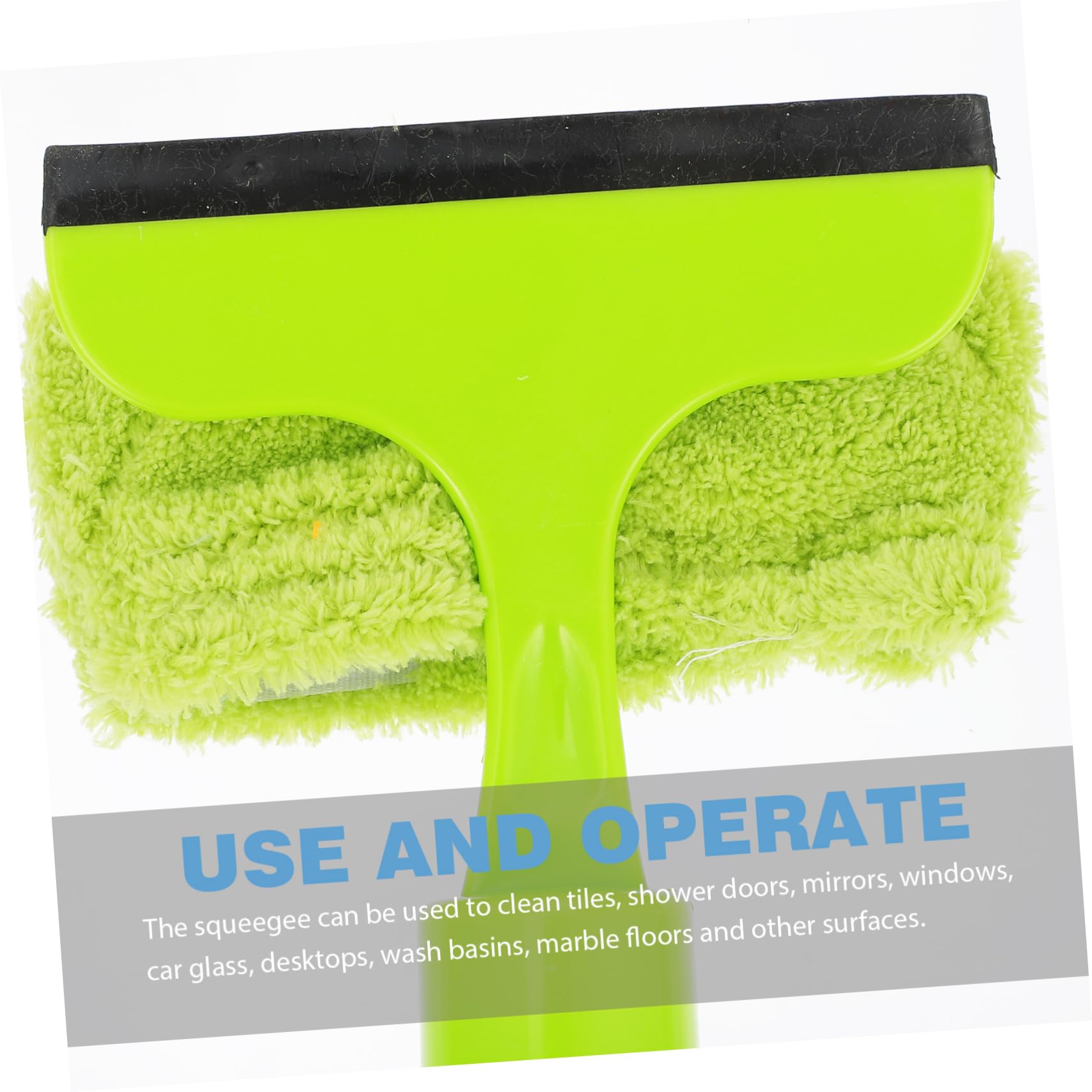 Beaupretty Window Wiper Cleaning Kit Double-Sided Window Cleaning Squeegee Shower Cleaner Glass Water-Jet Wiper