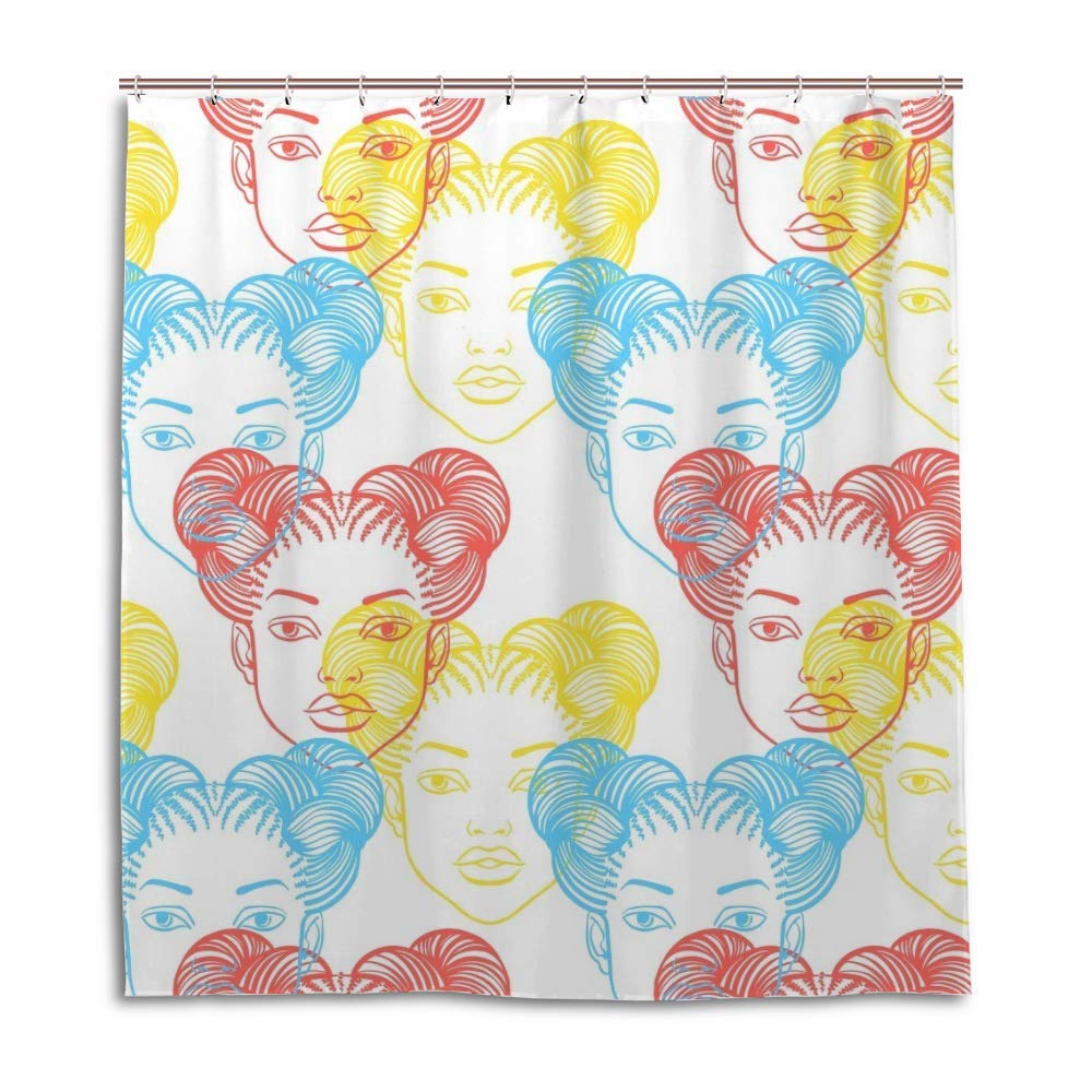 Rideau de douche CHEHONG 180x180 cm avec 12 crochets lavable en machine