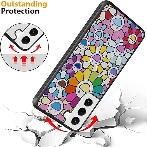 Miniatura 5 de Bonita funda de flores para Samsung Galaxy S23 Ultra Niñas Mujeres Encantador Diseño Floral Suave TPU Parte trasera dura a prueba de golpes