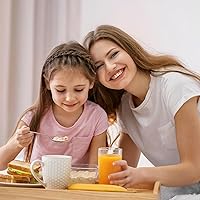 Vista 7 de Juego de cubiertos de acero inoxidable para niños de 8 piezas, 4 tenedores y 4 cucharas, bonitos juegos de cubiertos para niños con pulido