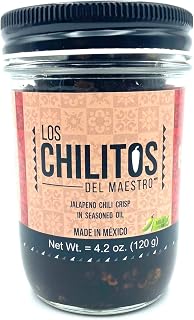 Los Chilitos del Maestro Jalapeño Chili Crisp in Seasoned Oil, 4.2 oz