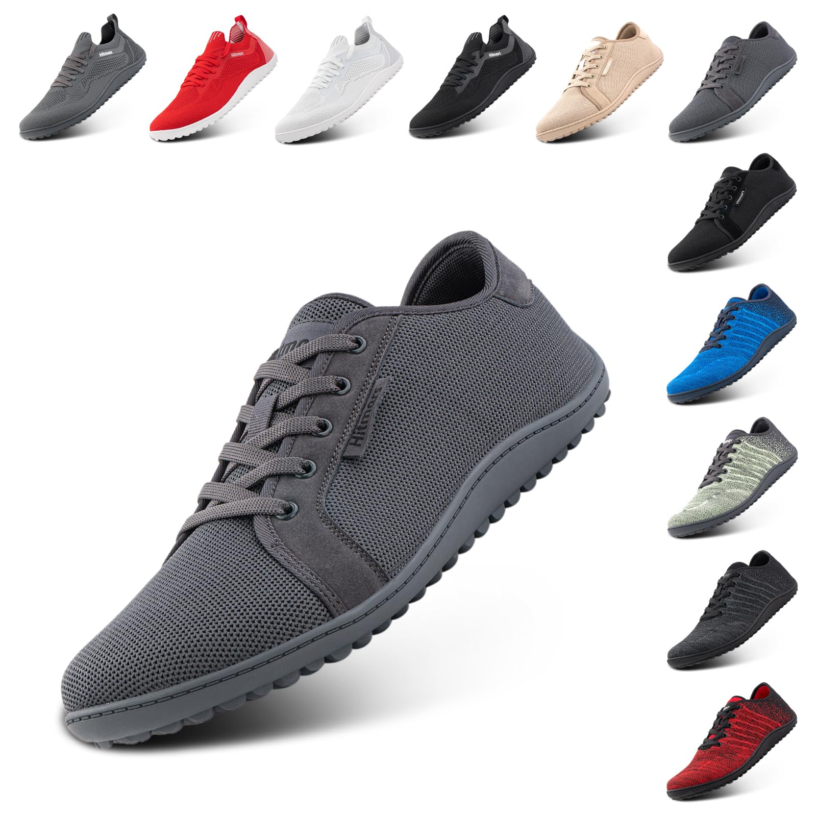 Hafiot Zapatillas Running Hombre Zapatos Descalzos Mujer Barefoot Shoes Zapatillas Deportivas Calzado Descalzo Zapatos Minimalista Noir 37-47EU