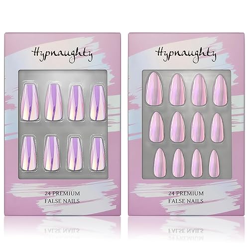 Hypnaughty Press On Nails - Party Star Coffin & Light