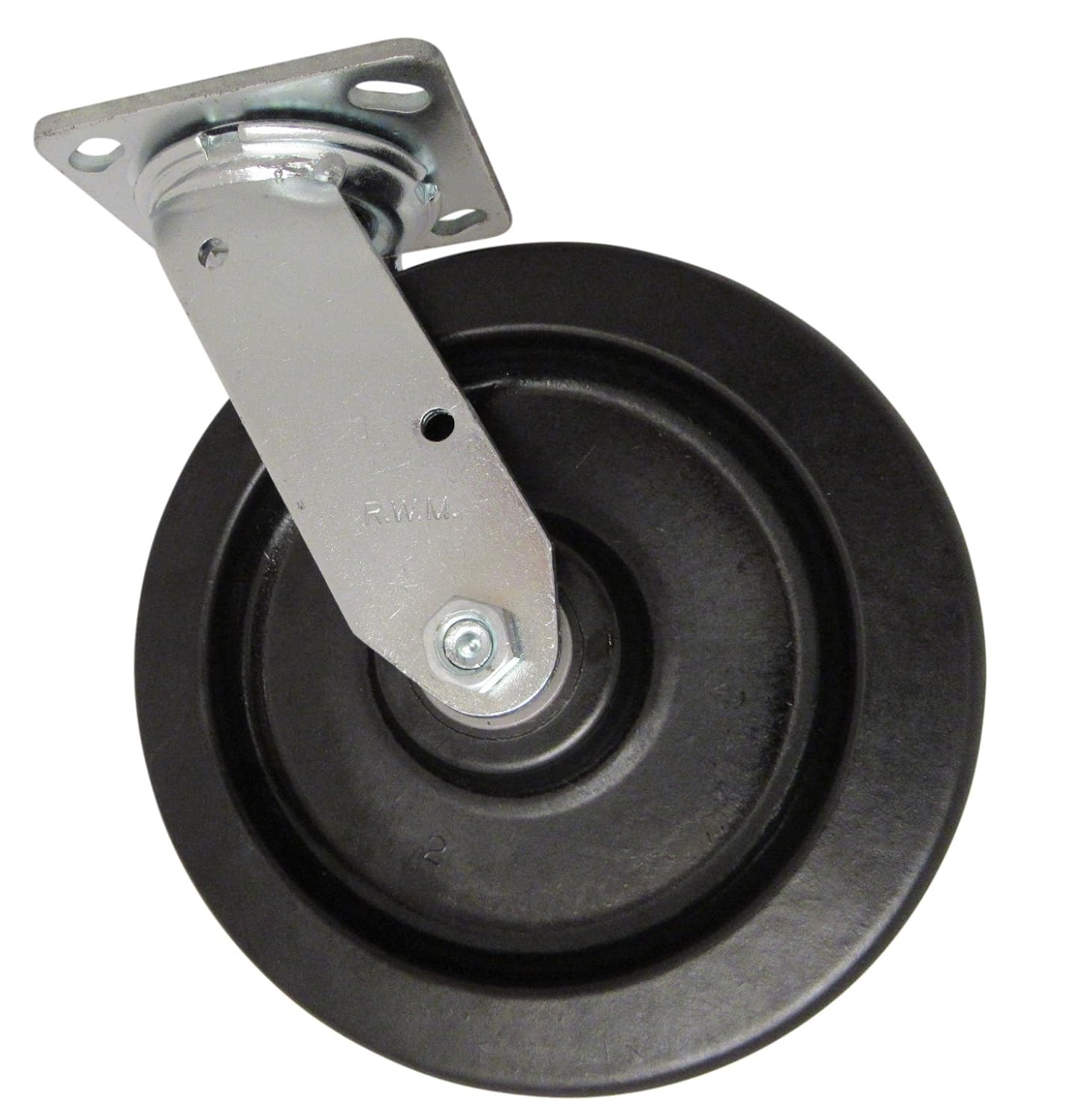 46 Series Plate Caster, Swivel, Phenolic Wheel, Roller Bearing, 800 lbs Capacity, 4" Wheel Dia, 2" Wheel Width, 5-5/8" Mount Height, 4-1/2" Plate Length, 4" Plate Width