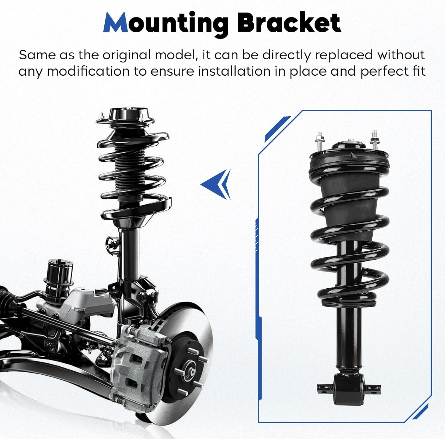 Front Complete Struts Assembly Shock Absorber w/Coil Spring Compatible with 2007-2013 Chevrolet Silverado 1500/GMC Sierra 1500, Replace for 139105 （2Pcs)