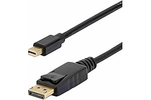 10ft Mini DisplayPort to DisplayPort Cable - M/M - mDP to DP...