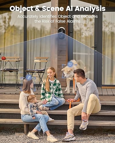Miniatura 6 de Cámaras de seguridad inalámbricas para exteriores, visión nocturna a color 2K alimentada por batería, cámaras WiFi para seguridad del hogar,