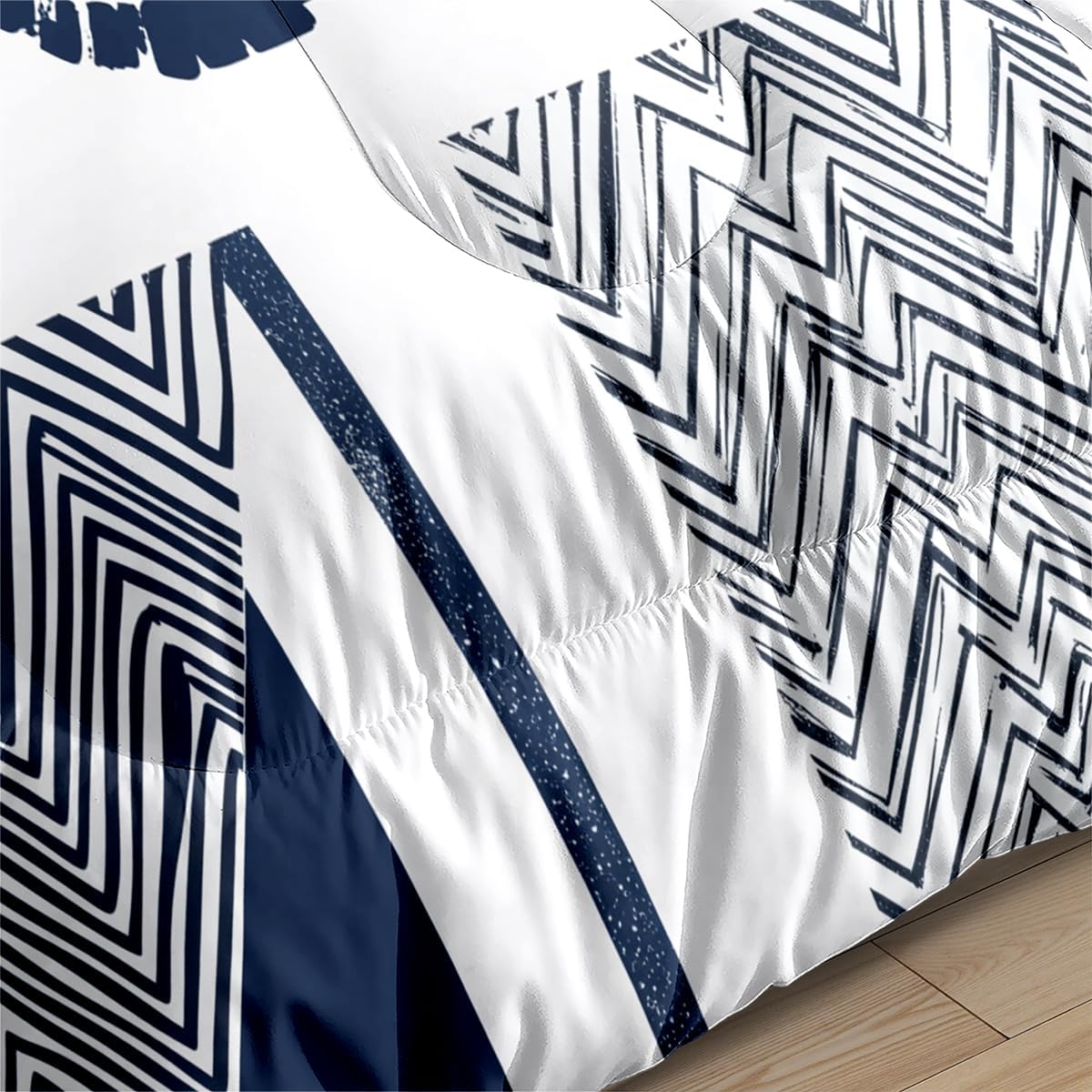 Microfiber Queen Size Comforter Bedding Set Blue Truck Texture Comforter Set Comforter Sets Kids Adult Bedroom Quilt Set with Pillowcases